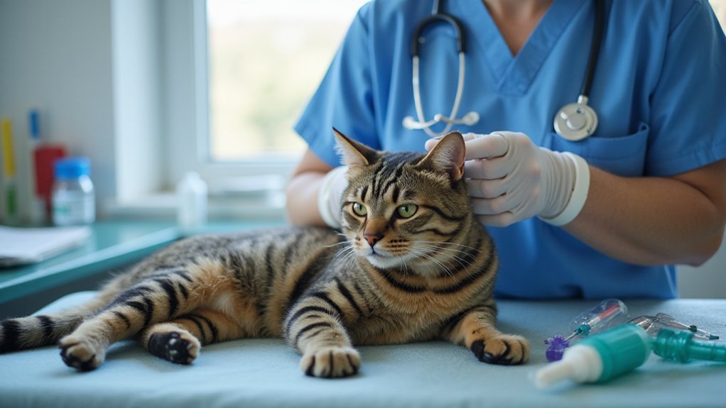 Was unternimmt der Tierarzt bei einer Katzenvergiftung?